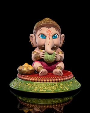 Chibi Ganesh Baby Lover of Ladoos