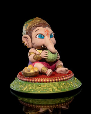 Chibi Ganesh Baby Lover of Ladoos