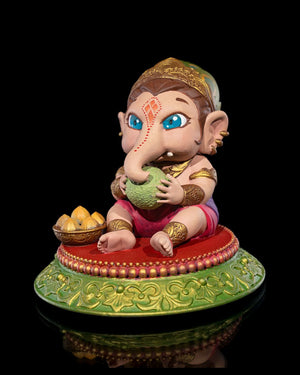 Chibi Ganesh Baby Lover of Ladoos