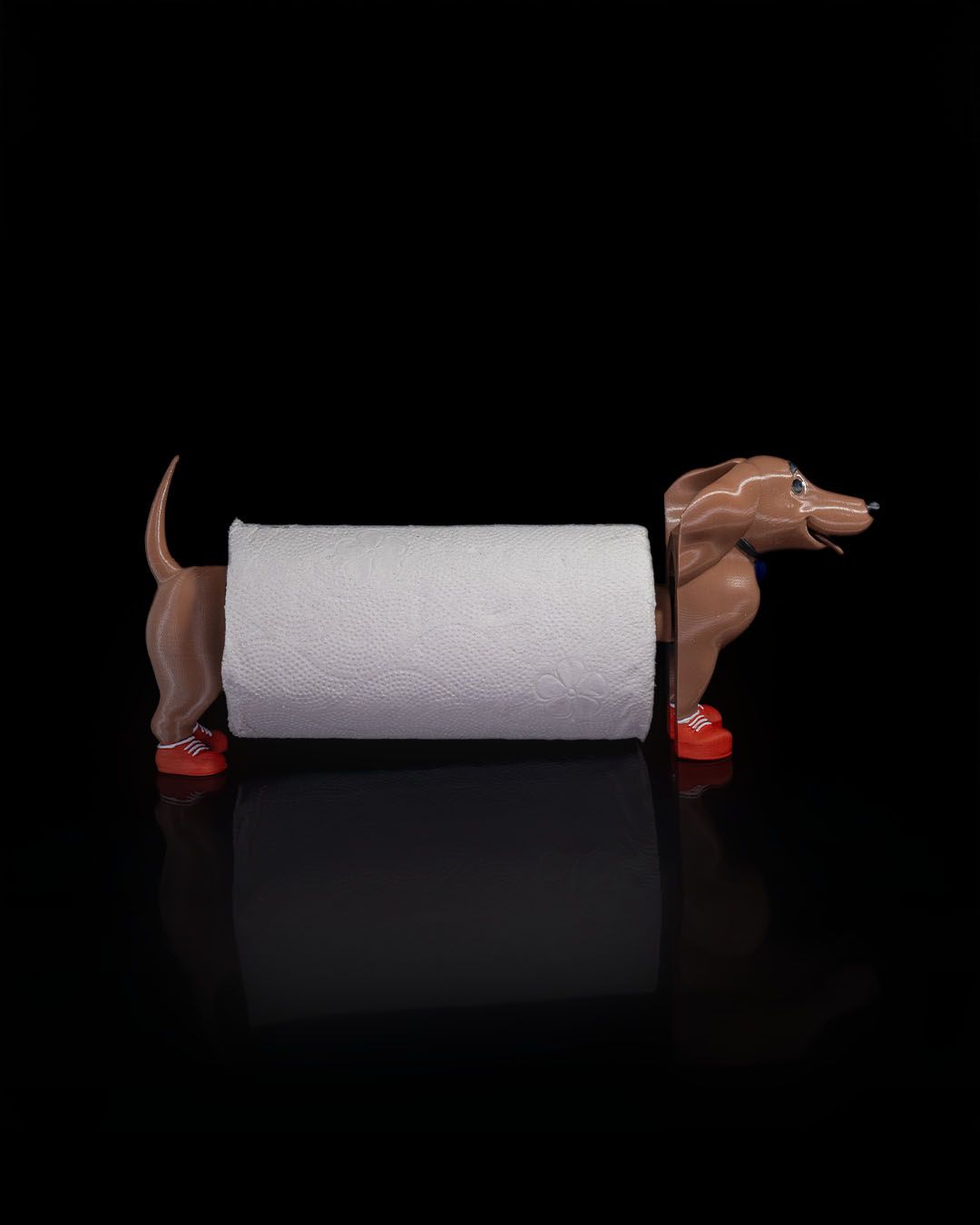 Wiener Dog Paper Towel Holder